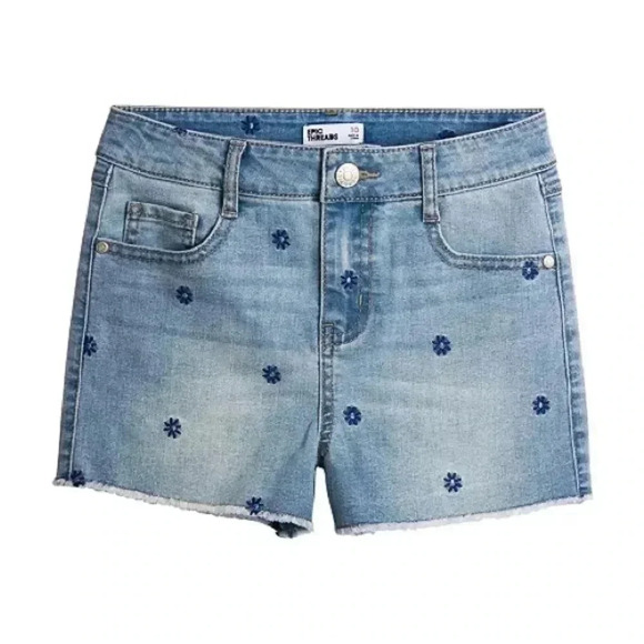 NEW NWT Epic Threads Big Girls Daisy High Rise Denim Cutoff Jean Shorts - Picture 1 of 4